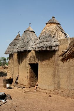 Tata Somba, habitat traditionnel près de Natitingou (Bénin).