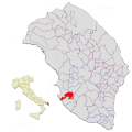 Collocatio finium municipii in Provincia Lupiensi.