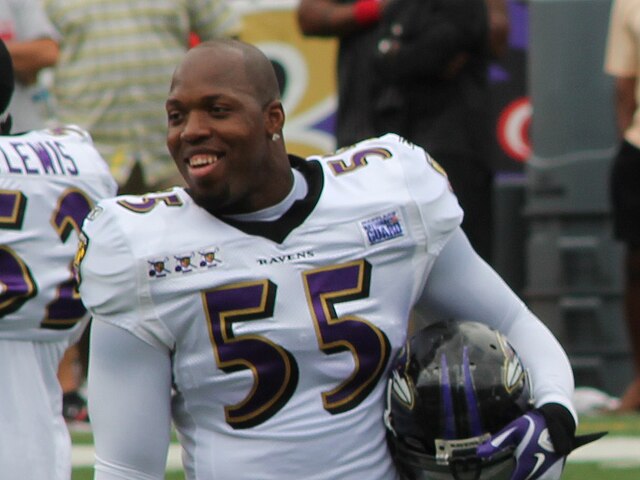 Terrell Suggs was drafted by the Baltimore Ravens and went on to win the 2011 AP NFL Defensive Player of the Year Award and Super Bowl XLVII.
