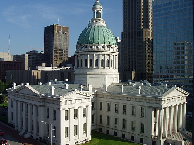 The Old Courthouse was built in downtown St. Louis from 1839 to 1856 as the second purpose-built county courthouse for St. Louis County.