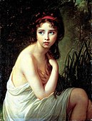 『水浴びをする女性』（1792年）