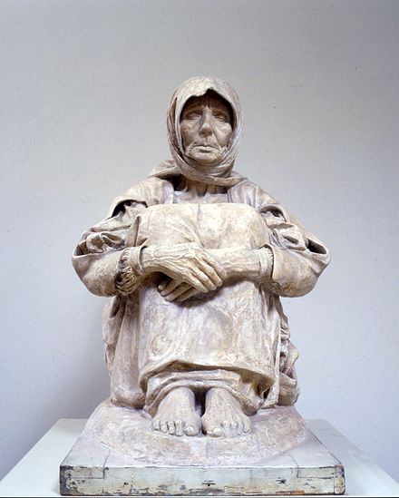 "The mother of the killed" by Francesco Ciusa, Civic Art Gallery