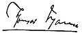 Thomas Mann's Signature