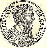 Tiberius Sempronius Gracchus, from Guillaume Rouille's Promptuarii Iconum Insigniorum Tiberius Gracchus.jpg