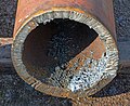 * Nomination A torch-cut iron pipe at a pipe welding firm in Gåseberg industrial area. --W.carter 10:42, 30 May 2017 (UTC) * Promotion Good quality. --Basotxerri 15:21, 30 May 2017 (UTC)