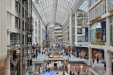 Living center. Итон-центр Торонто. Итон-центр», г. Торонто (Канада. CF Toronto Eaton Centre. CF Toronto Eaton Centre, Canada, Toronto.