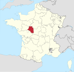 Touraine na mapě
