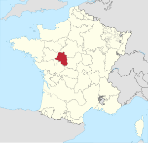 Touraine sur la carte