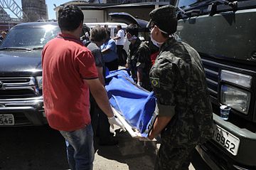 Vista de la tragedia en la discoteca