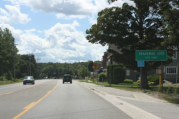 Crossing into Traverse City