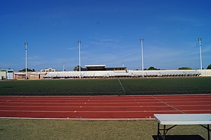 Das Spielfeld des Trinidad Stadions