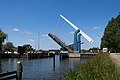 tussen Nieuwland en Noordeloos, de Bazelbrug - de brug gaat weer dicht