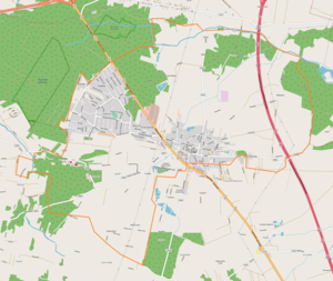 300px tuszyn location map