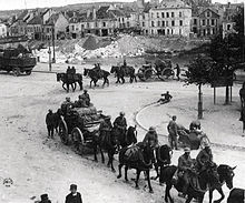 In her U.S. Army service during World War I, Panaman transported horses for use by the American Expeditionary Force, like these seen here with a U.S. field artillery unit at Chateau-Thierry. U. S. Field Artillery in Chateau-Thierry.jpg