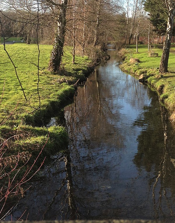 Early Poddle River (Tymon River in this part), in Tymon Park (western part)