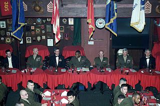 <span class="mw-page-title-main">Dining in</span> U.S. formal military ceremony