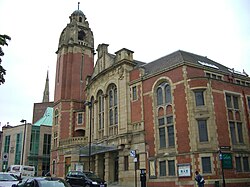An alternative view seen from the junction of Norfolk Street and Arundel Gate. Victoria Hall 3.jpg