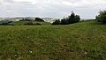 Čeština: Pohled na sevrovýchod k Volyni z přírodní památky Na opukách, okres Strakonice, Jihočeský kraj. English: Natural monument Na opukách, Strakonice District, south Bohemia, Czechia.