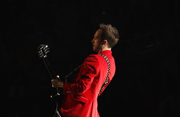 Vukašin Brajić during a rehearsal before the first semi-final