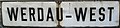 Bahnhofsschild Werdau-West
