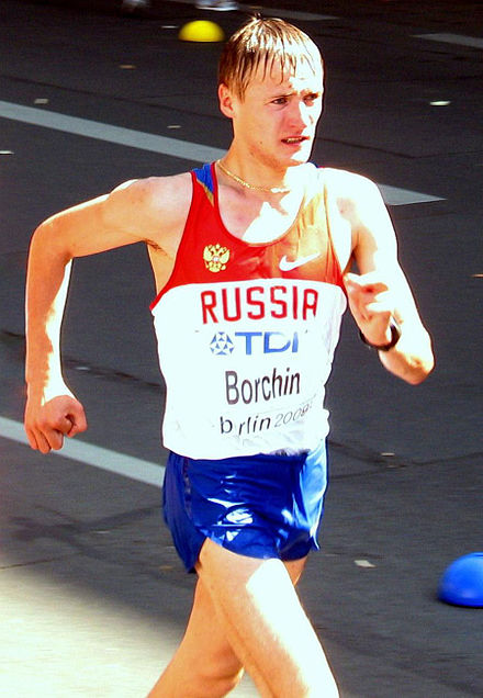 Valeriy Borchin, champion olympique du 20 km marche en 2008.