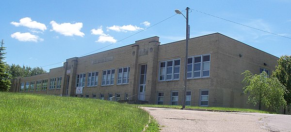 The former Wayne Elementary School is just west of Bloomingdale