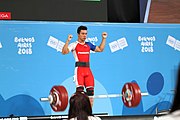 Deutsch: Gewichtheben bei den Olympischen Jugendspielen 2018; Tag 2, 10. Oktober 2018; Jungen 62 kg English: Weightlifting at the 2018 Summer Youth Olympics at 8 October 2018 – Boys' 62 kg