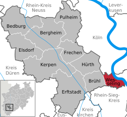 Wesseling - Carte