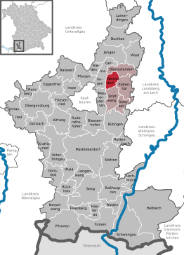 Kaart van Westendorf