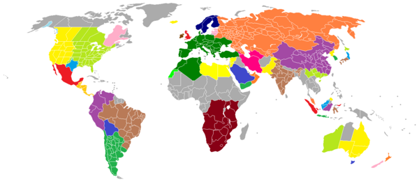 Major WASGs around the world