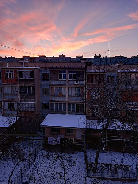 File:Winter Sunrise in Town.jpg