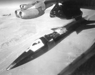 X-15 just after release.