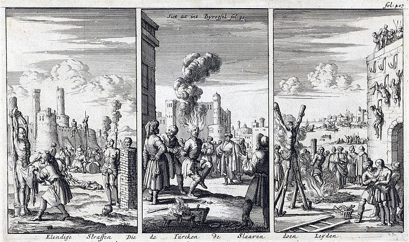 File:Zware mishandeling van christenslaven door de Turken, Jan Luyken, 1684.jpg