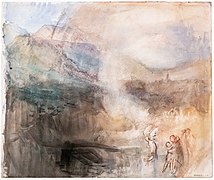 The Angel Troubling the Pool - William Turner - Tate Britain