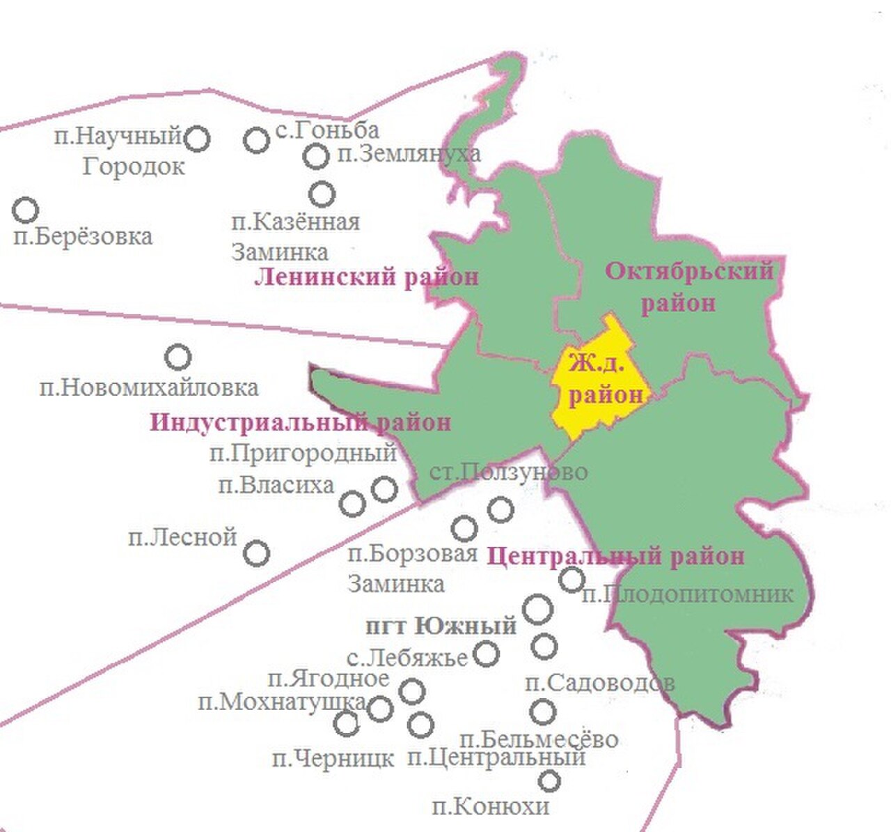 Карта барнаула с улицами и номерами домов онлайн