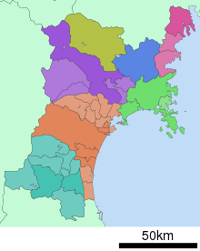 Karte der Regionen mit Gemeindegrenzen von 2007