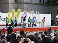 11/4 御堂筋kappoのイベント（大阪市役所前の仮設ステージにて）