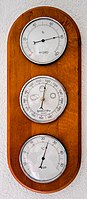 Rank: 38 Analog weather station, consisting of hygrometer, barometer and thermometer