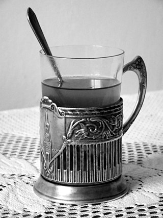 <span class="mw-page-title-main">Zarf</span> Holder for a coffee cup without a handle