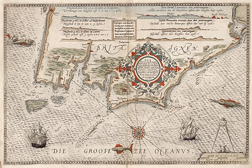 1580 Lucas Janszoon Waghenaer Carte de l'ouest de la bretagne.jpg