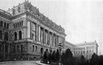 Northern front of the Königlich Technische Hochschule zu Berlin (Royal Technical Academy of Berlin) in 1895