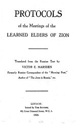 The Protocols of the Elders of Zion (1923), The Britons, Victor E. Marsden 1923 75p. Title p.- PSM - The Britons -Marsden.jpg