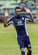 Jermaine Pennant was the talk of the town buzzing through the local football which saw an initial spike in interest at Tampines Rovers games that saw crowds of more than 4,000 turning up to see him play. 1 jermaine pennant 2016.jpg