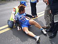 2008TourDeTaiwan Stage7 San-chong Road 1st crash.jpg
