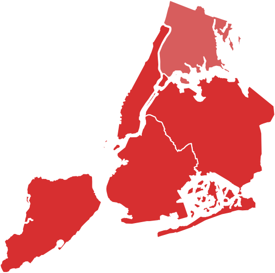 File:2021 NYC mayoral Rep primary results map by borough (first round).svg