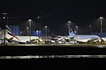 3 A380 at night