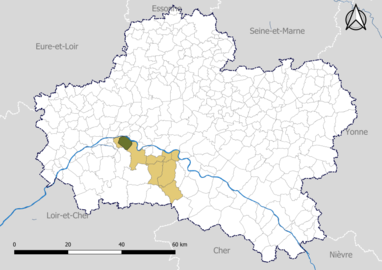 Saint-Denis-en-Val dans le canton de Saint-Jean-le-Blanc en 2020.