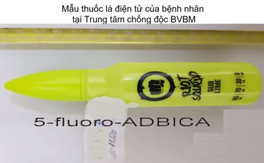 E-cigarette sample containing 5F-ADBICA from a patient at the Poison Control Center of Bach Mai Hospital 5F-ADBICA sample.png