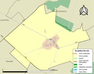 Mappa a colori che mostra l'uso del suolo.