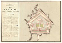 18th-century - Fort Penfeld (Atlas des ouvrages extérieurs de Brest 1776).